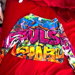 Long sleeve colorful shirt size medium